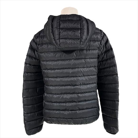 ROOTS Packable Black Down Hooded Puffer Jacket Size S - Picture 7 of 10